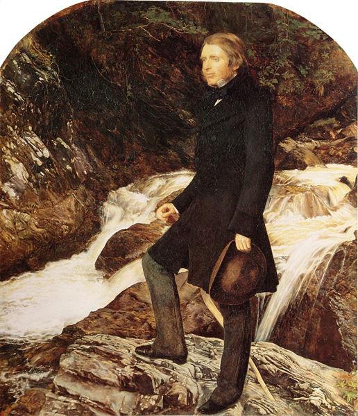Sir John Everett Millais John Ruskin, portrait Norge oil painting art